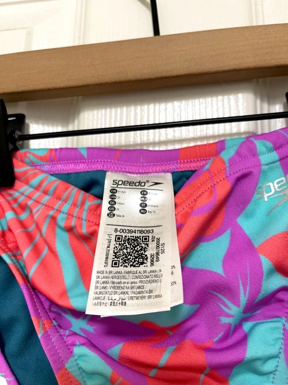 NWT SPEEDO Men's Printed One Brief Purple
